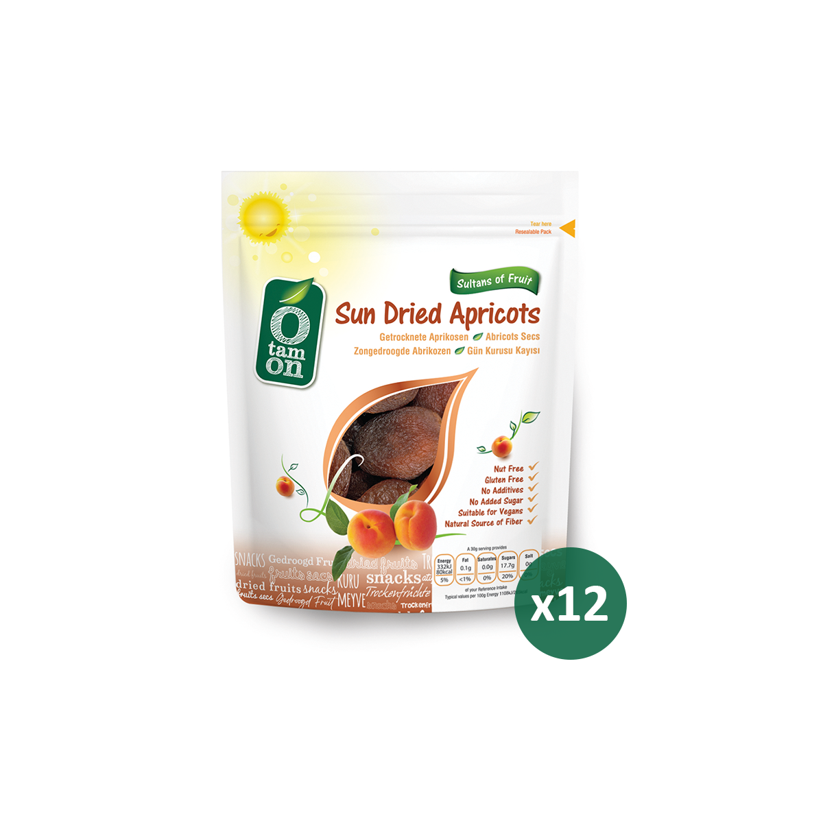 Gün Kurusu Kayısı 150g x 12 Adet