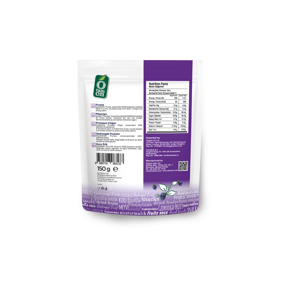 Kuru Erik 150g x 12 Adet