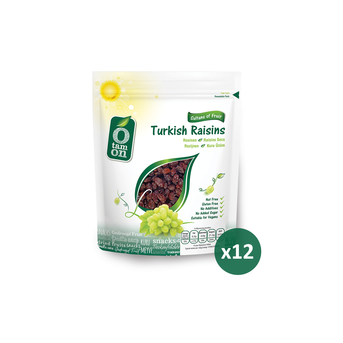 Kuru Üzüm 200g X 12 Adet