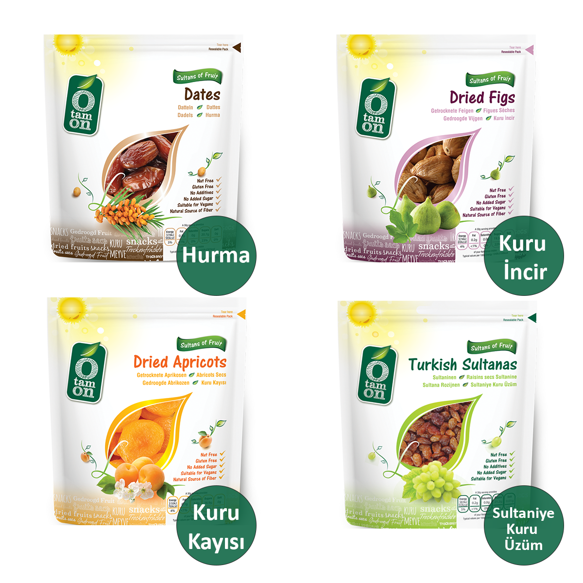 Ramazan Paketi (Sultaniye Kuru Üzüm, Kuru Kayısı, Kuru İncir, Hurma)